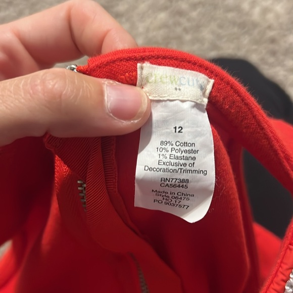 VEUC worn 1x jcrew crewcuts size 12 holiday Christmas dress Peter Pan collar - Picture 6 of 6